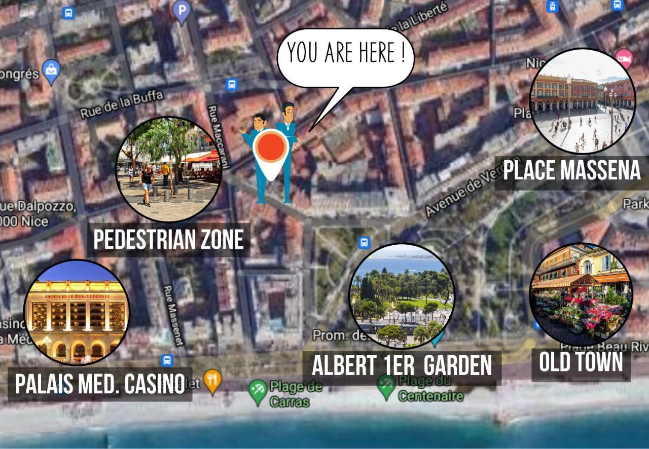 Nestor&Jeeves - Cactus Riviera - Hyper Center - Very Close Sea And Place Massena Nice Exterior photo